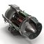 Turbojet Engine General Electric J85 Sectioned 3D Model