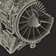 Turbojet Engine General Electric J85 Sectioned 3D Model