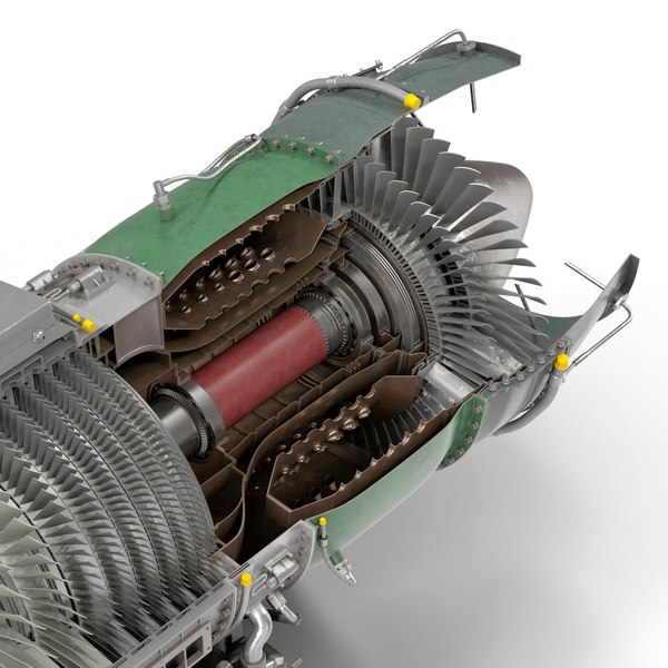 터보 제트 엔진 General Electric J85 단면 3D 모델 3D 모델 - TurboSquid 1002489