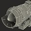 Turbojet Engine General Electric J85 Sectioned 3D Model