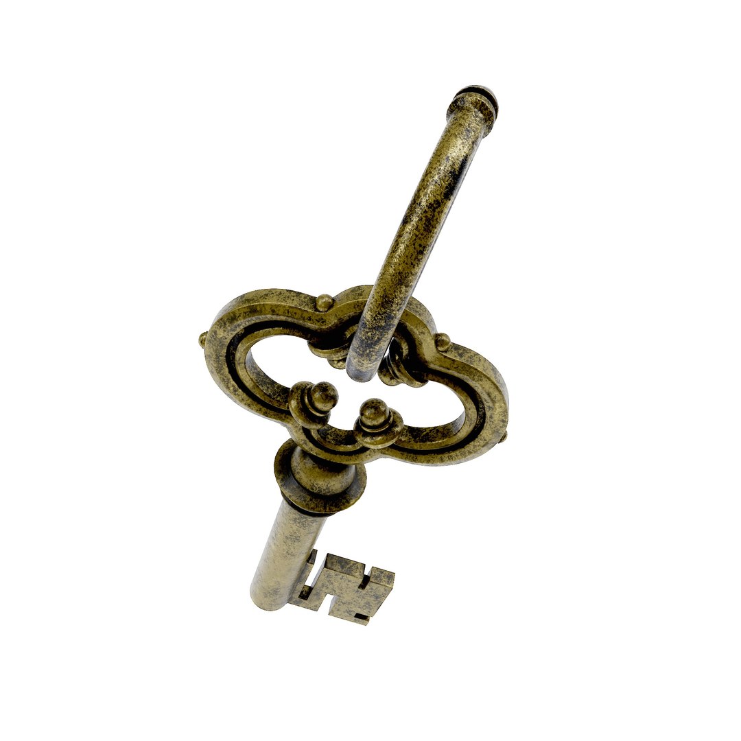 3D Treasure Chest Brass Key 3d Model Model - TurboSquid 1976489