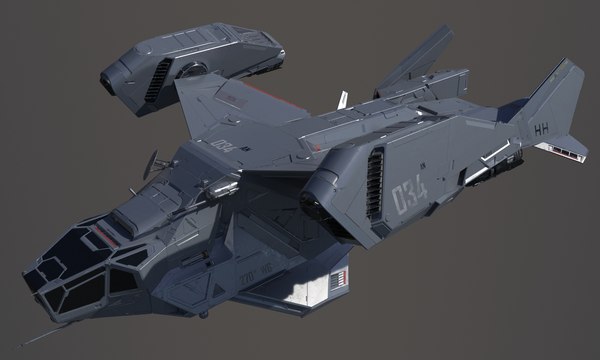 3D sci-fi space ship - TurboSquid 1180168