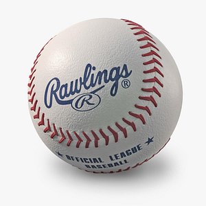 3d model baseball rawlings new