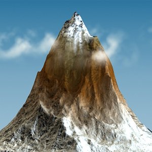 Snow capped mountain