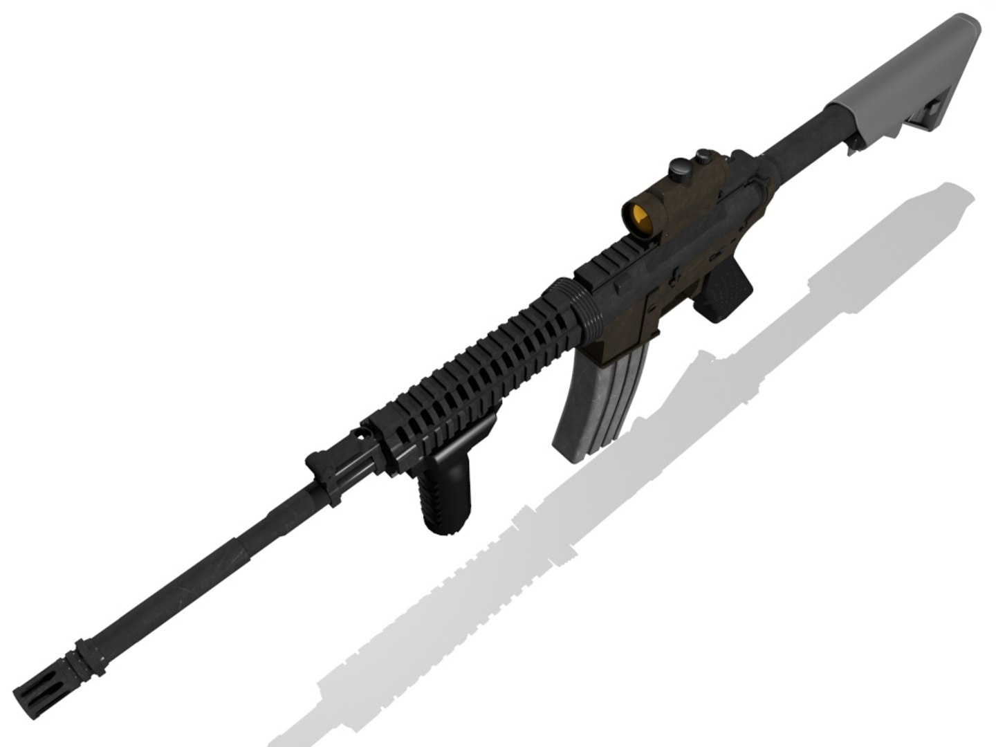 M4 Assault Rifle 3d Model