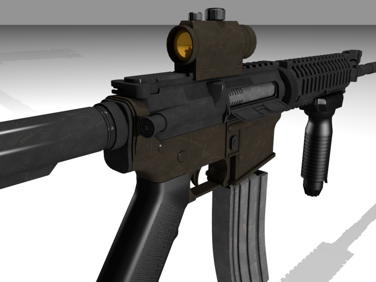 M4 Assault Rifle 3d Model