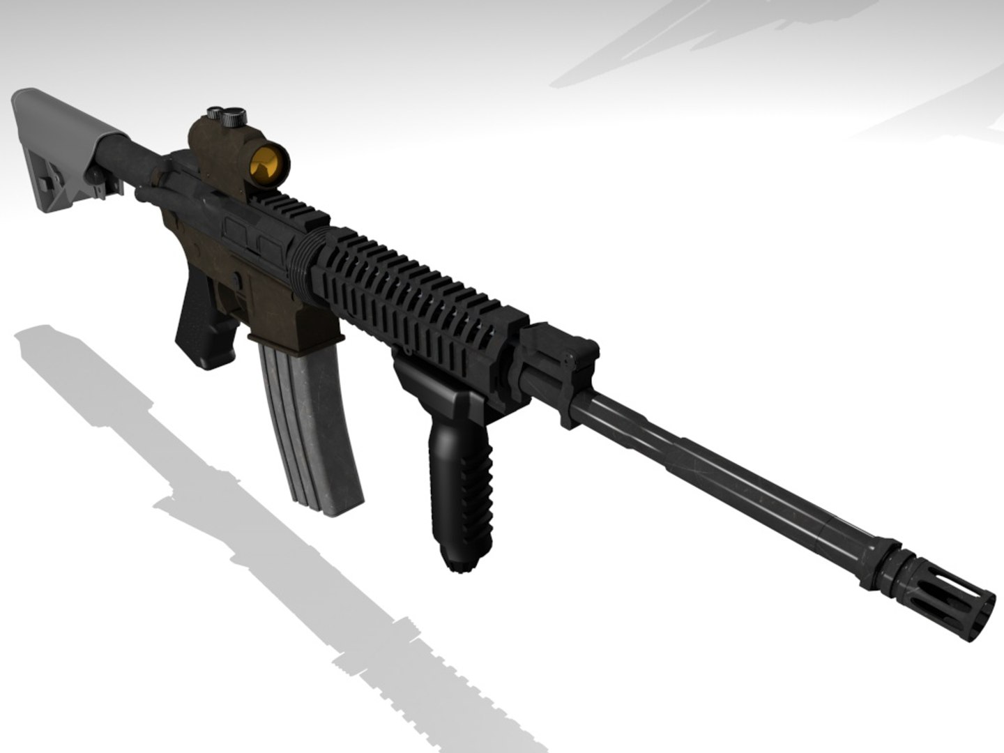 M4 Assault Rifle 3d Model