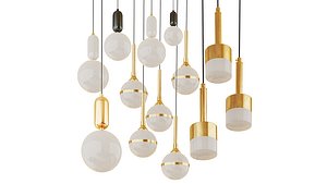 Collection of chandeliers Lampatron; Lindsey Adelman