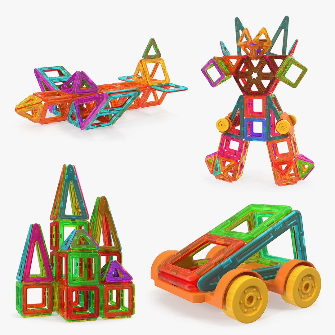 Magnetic Toys 3D Models Collection 3D model preview