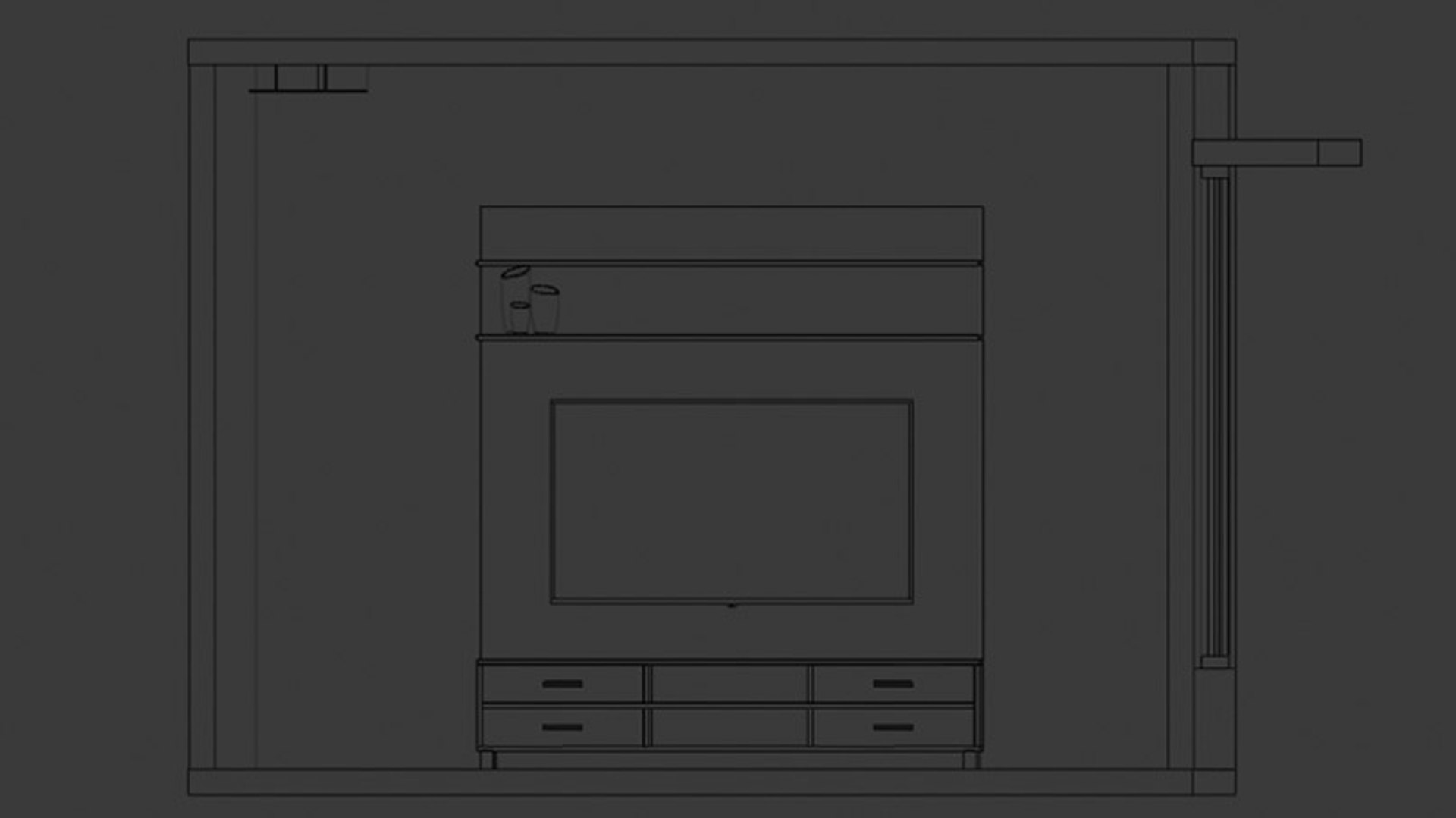 Modern tv rack 3D model - TurboSquid 1591381