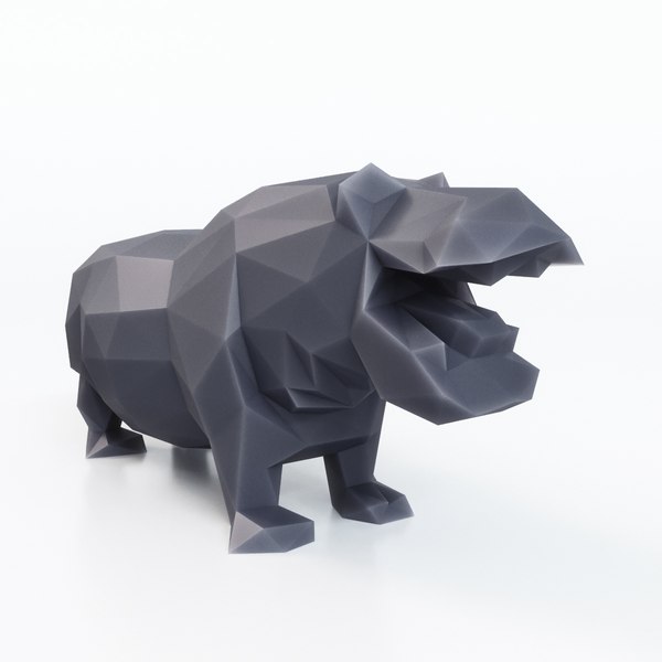 3D hippo hippopotamus model - TurboSquid 1436479