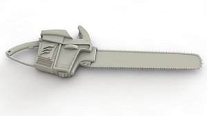 3D chainsaw saw chain model
