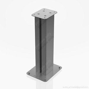 3d model speaker bowers wilkins s2