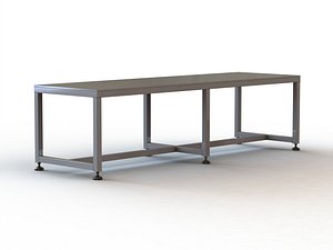 2000x600 Steel Work Table