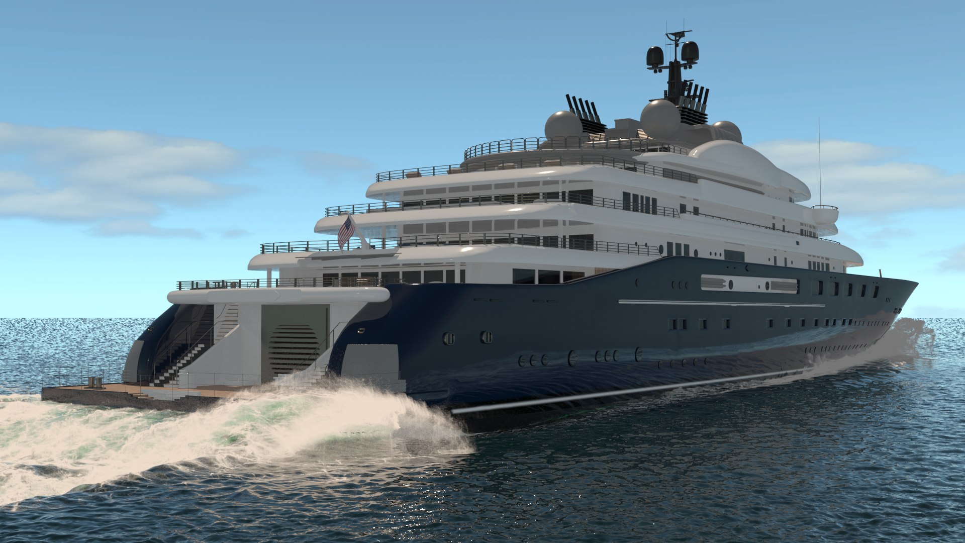 Ambra Superyacht Dynamic Simulation 3D - TurboSquid 2094683