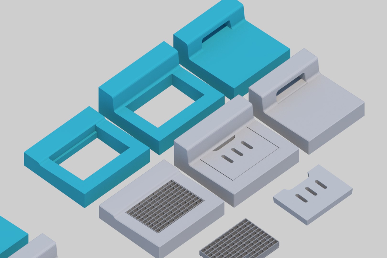 3D L-shaped Gutter Street Culvert Type 1 - TurboSquid 2101834