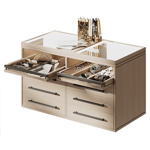 Island for a mens accessories store 3D model