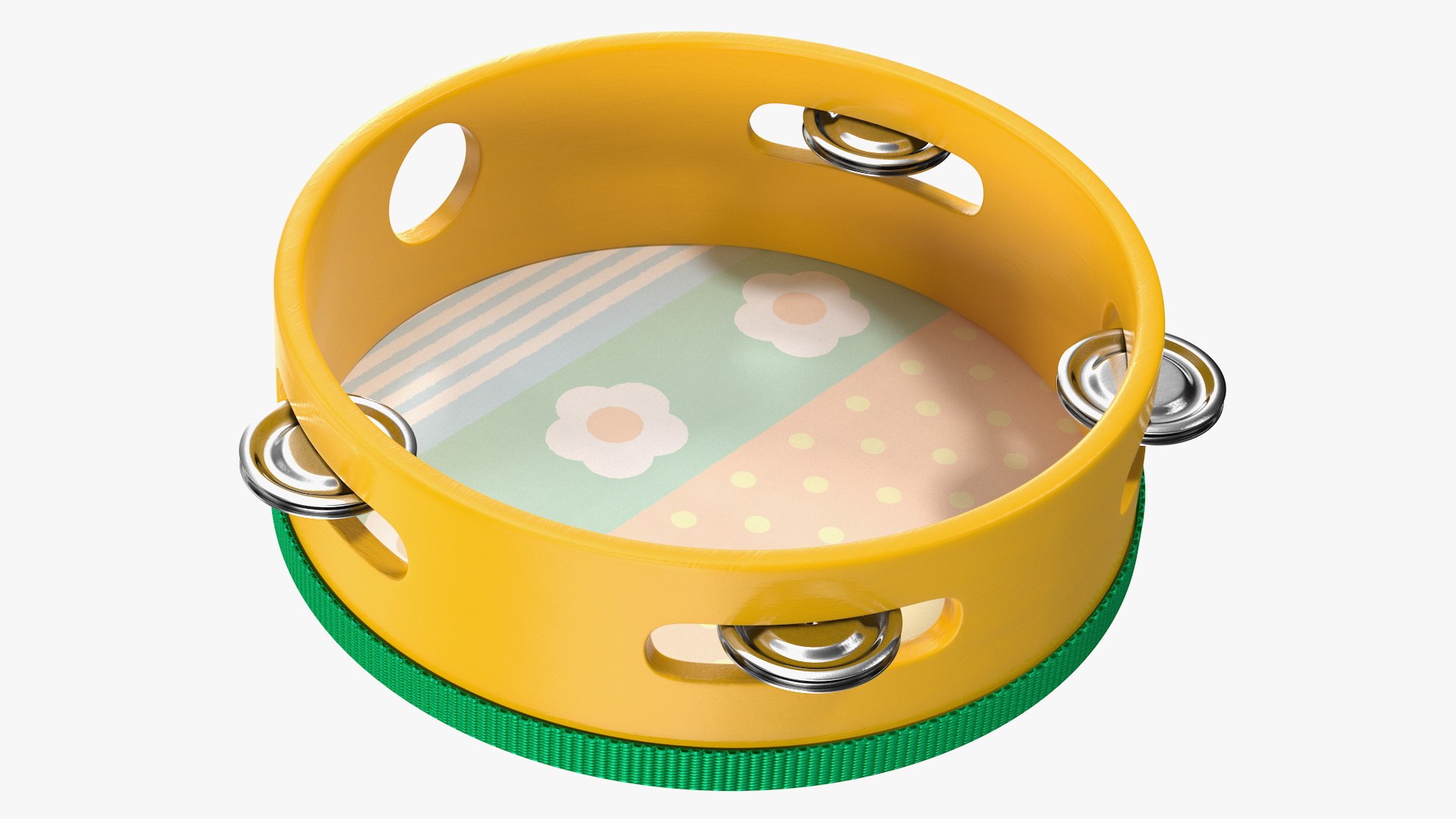 3D handheld toy tambourine model https://p.turbosquid.com/ts-thumb/uQ/IHZS5e/zdUoUmBg/handheldtoytambourine3dsmodel010/jpg/1601023539/1920x1080/fit_q87/da1970550d7d88d26db40e26659fbc7bc8d7bc33/handheldtoytambourine3dsmodel010.jpg