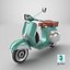 Scooter Vespa 125 vintage verde