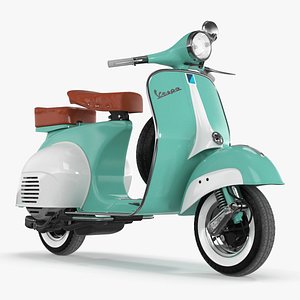Vintage Vespa 125 Scooter Green