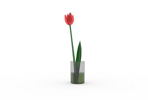 3D tulip flower