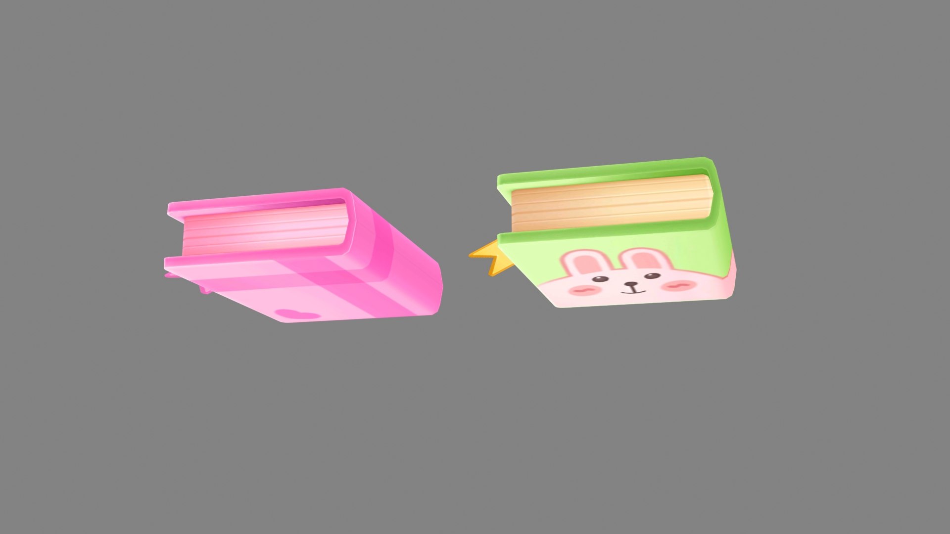 Cartoon Notebooks Low-poly 3D Model - TurboSquid 1961944