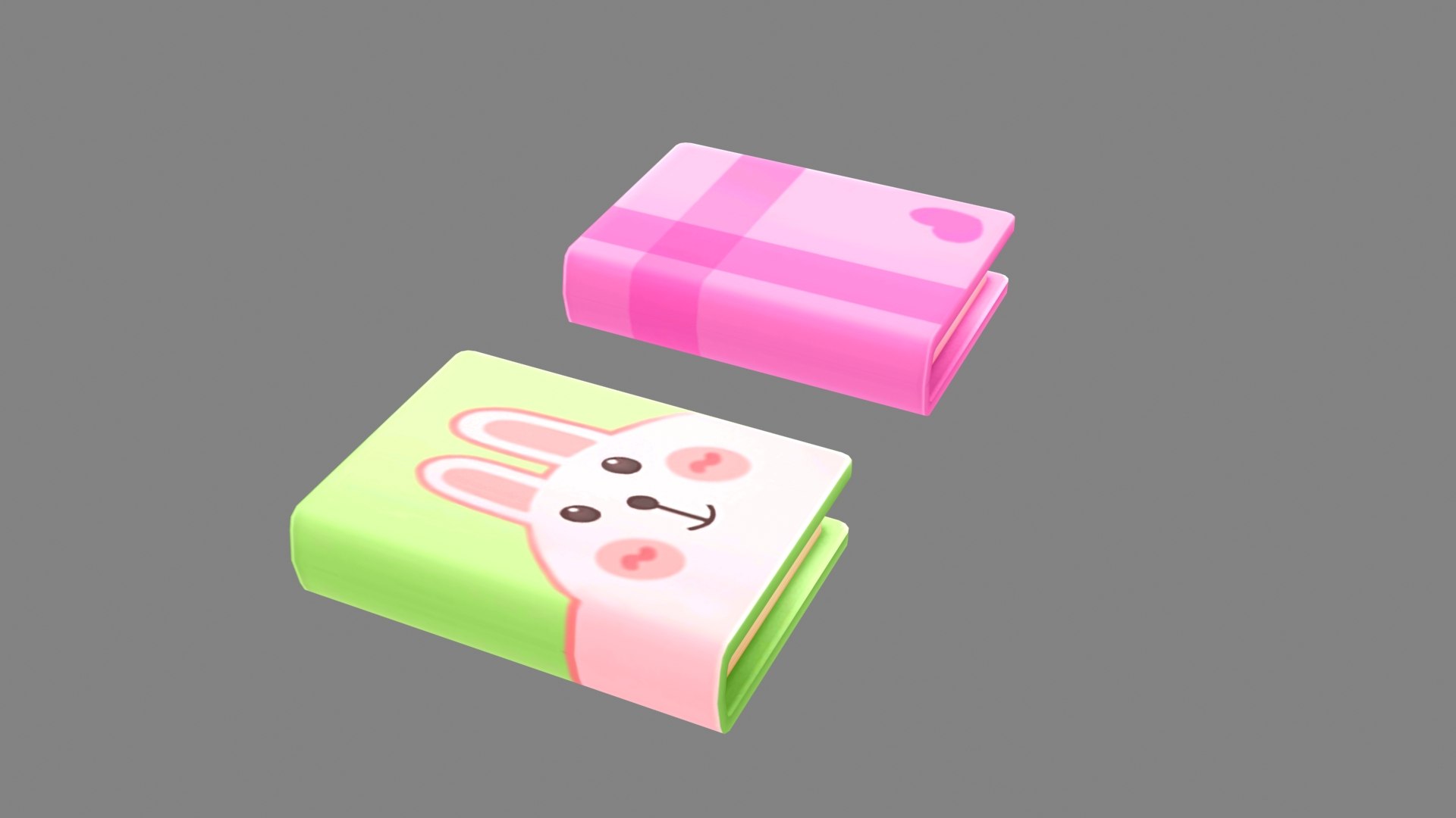 Cartoon Notebooks Low-poly 3D Model - TurboSquid 1961944
