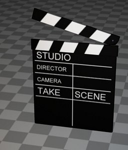 film slate 3d c4d