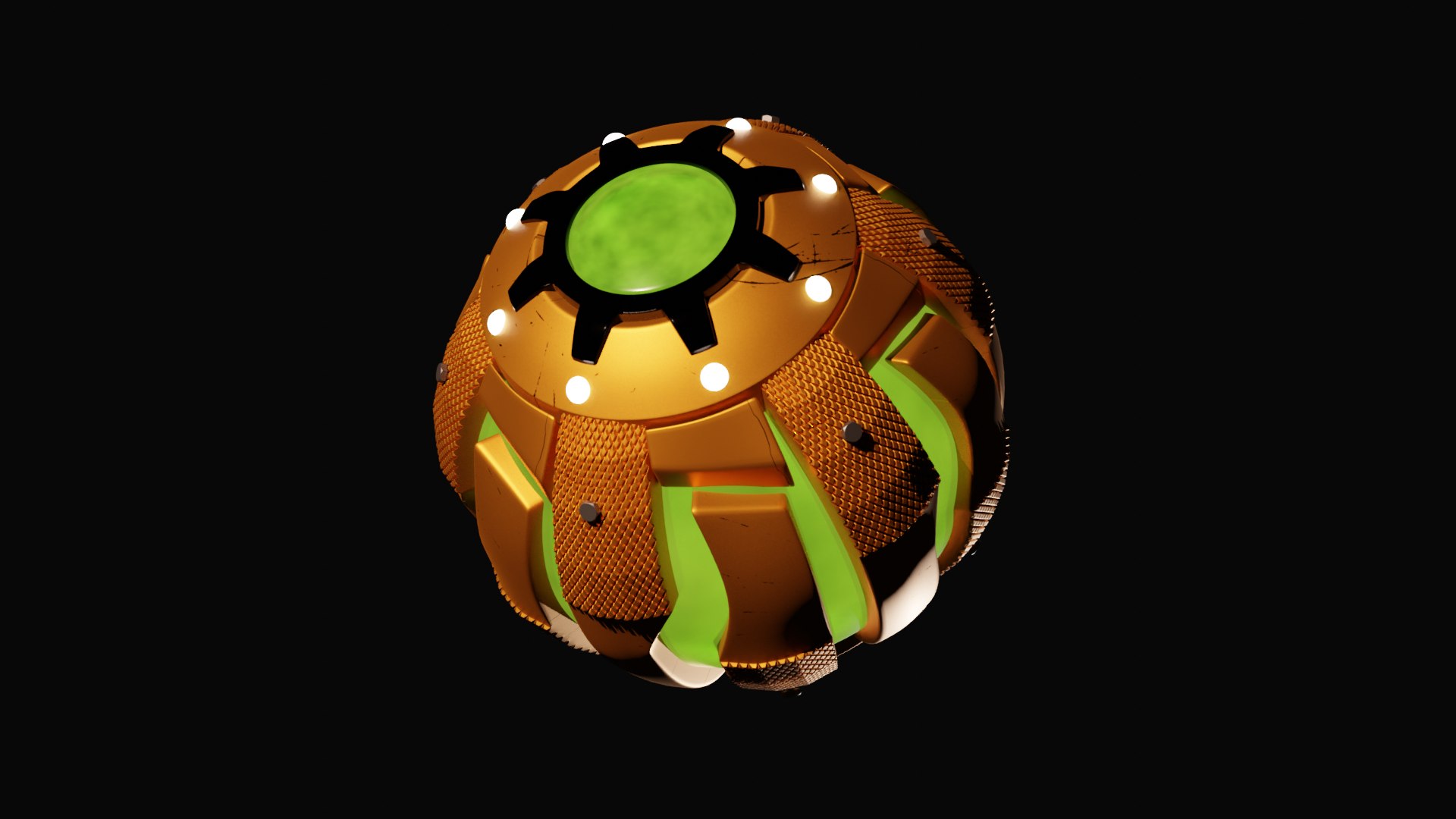 Green Goblin Grenade 3D - TurboSquid 2113869