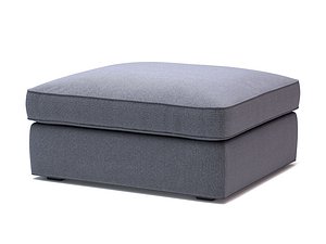 3D ikea kivik footstool model
