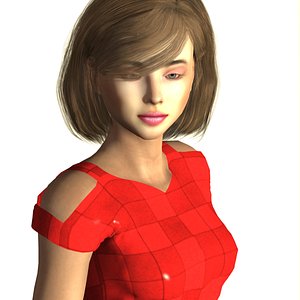 3D realistic aurelie model