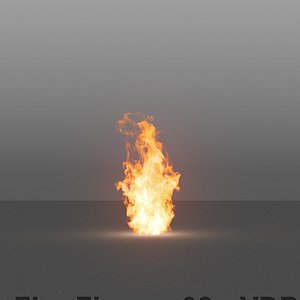 3D model burning flames 02 vdb