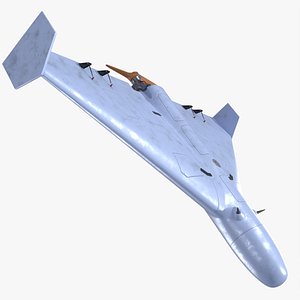 3D Lucas kamikaze drone USA PBR model