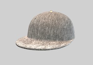 gray stylistic cap 3D model