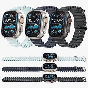 Apple Watch Ultra 2 All colors 3D