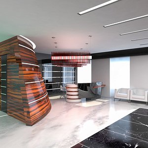 Hall Lobby Interior 3D model