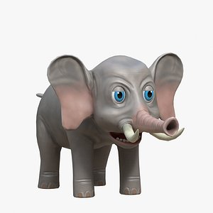 cartoon elephant 3D model