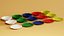 Collezione di piatti Low Poly