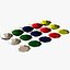 Collezione di piatti Low Poly