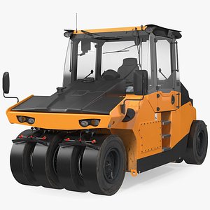 Pneumatic Tyred Road Roller Compactor Dusty