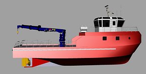 fishing vessel 3d model