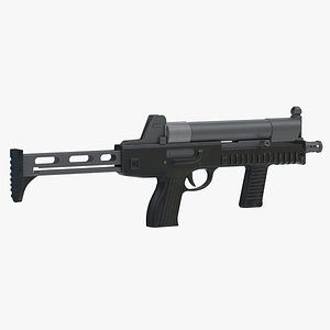 CF 05 Submachine gun Low Poly PBR Realistic 3D