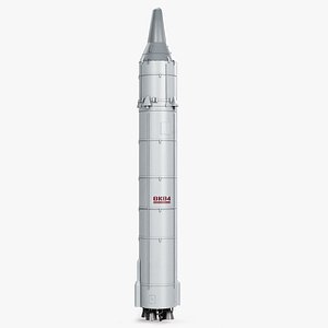 UR-100 Soviet Ballistic Missile model