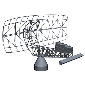 navy sps-49 radar 3d model