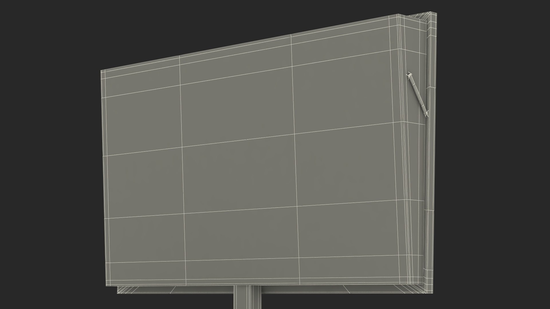 3D Electronic Traffic Message Sign Turned Off Model - TurboSquid 2099518