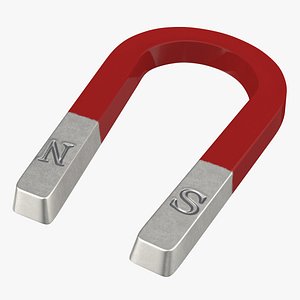 Horseshoe Magnet 3D Model