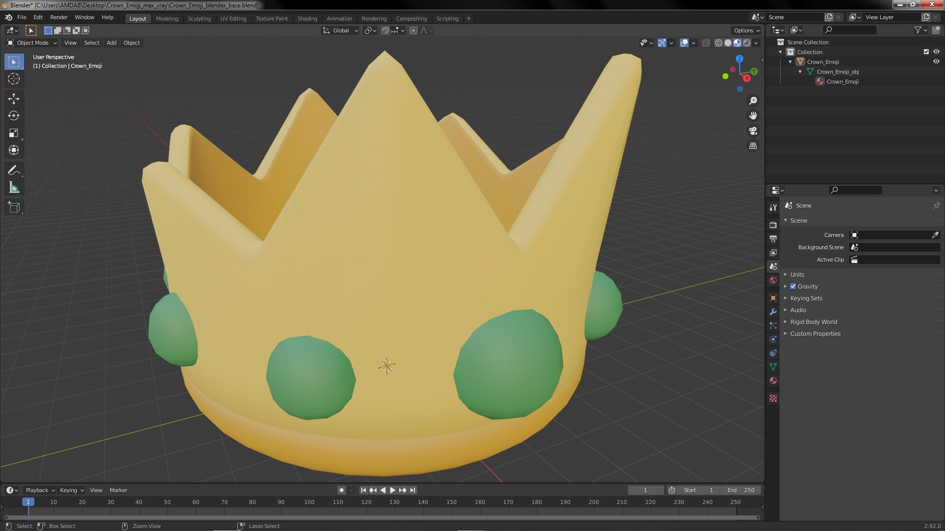 Crown Emoji 3D model https://p.turbosquid.com/ts-thumb/uR/OU3kVt/XG/crownemoji3dsmodel026/jpg/1647635161/1920x1080/fit_q87/a1e465593703da6fd2d12f318155c2ca18d0c678/crownemoji3dsmodel026.jpg