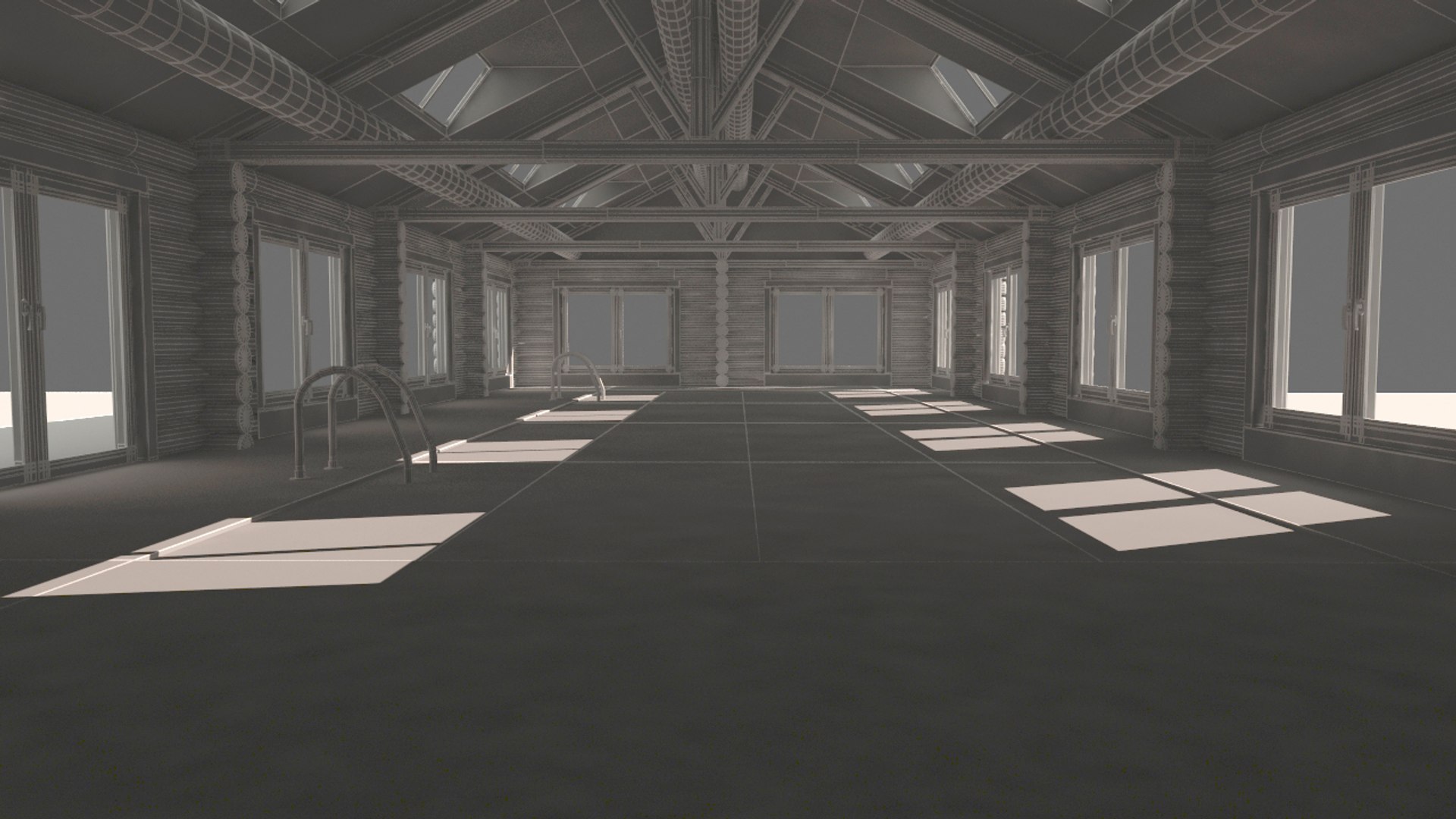 3d Model Interior Pool