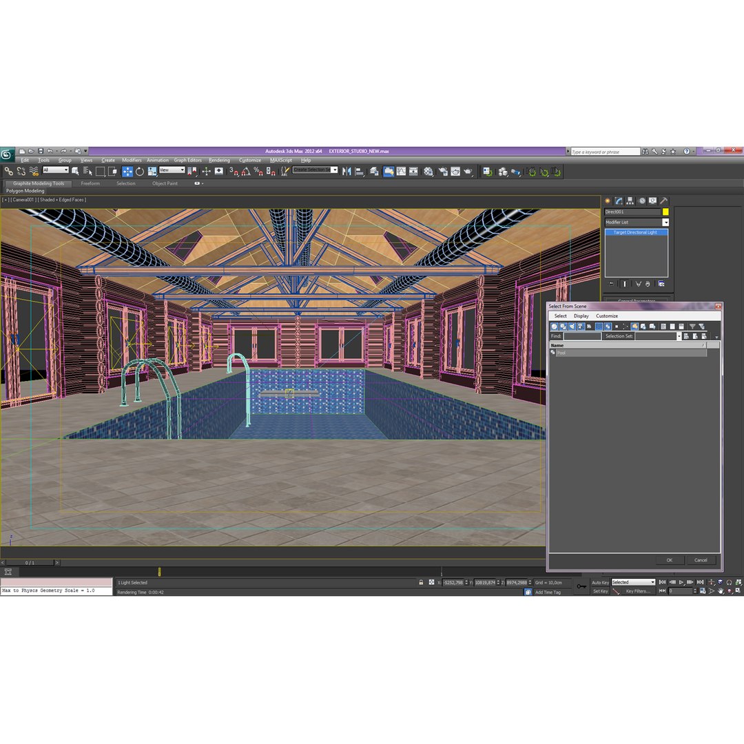 3d Model Interior Pool