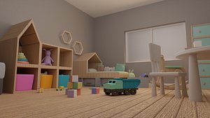 3D kids room model